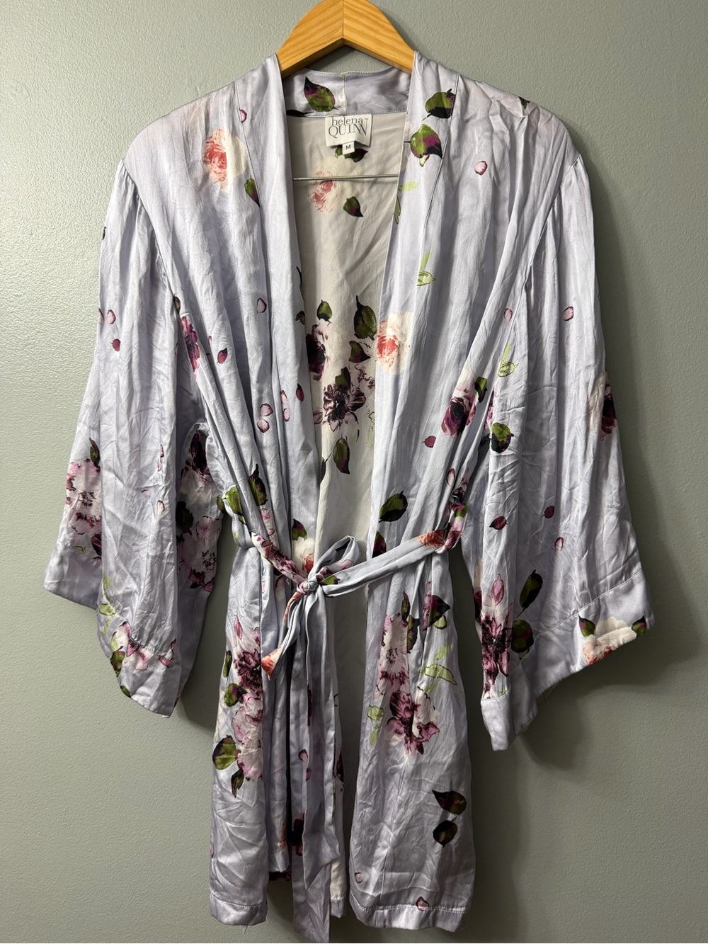 Helena Quinn Silk Charmeuse Short Silk Floral Print medium